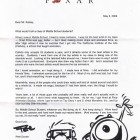 Pixar animator Pete Docter's Letter of Note