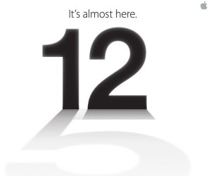 Apple's invite to a media event on September 12 2012