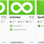 Spotify pricing plans for Ireland