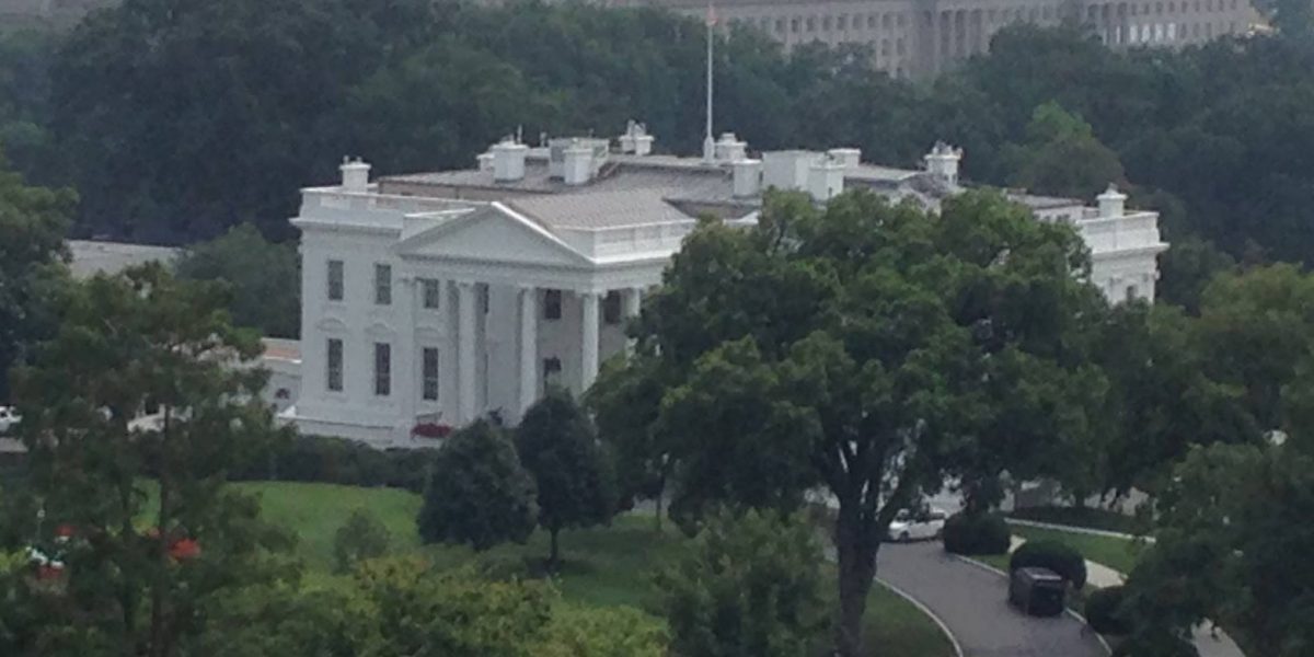 The White House seen from ICANN's HQ in Washington DC