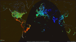 Internet usage by time of day (animated gif)