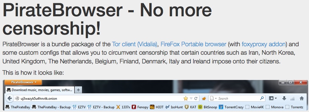 Pirate Bay launches own PirateBrowser to evade ISP filesharing blocks, Pirate  Bay