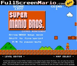 Full Screen Mario
