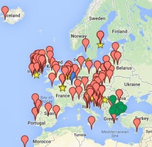 Europe Code Week Event Locations