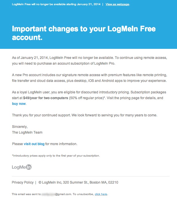 logmein pro customer service phone number