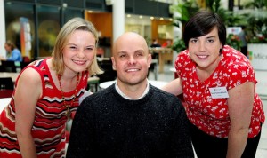 Graduates Hilary Cotter and Sarah Gavra Boland are pictured with self-defined collaborative catalyst and explorer Mark Pollock at the graduation ceremony for Enable Ireland’s Assistive Technology training programme in Microsoft Ireland’s campus in Sandyford. In addition to hosting the graduation ceremony, Microsoft also gave Enable Ireland a software donation worth €1.3 million. Photo Credit: Maxwells, Dublin