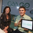 Múirne Laffan, Managing Director of RTÉ Digital and John Collison, President and Co-Founder of Stripe pictured at the GAAGO stand at Web Summit