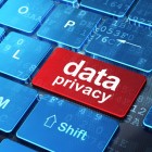 Safety concept: Data Privacy on computer keyboard background