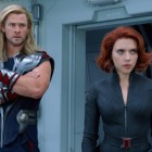 Thor (Chris Hemsworth) and Black Widow (Scarlett Johansson)..Ph: Film Frame..? 2011 MVLFFLLC. TM & ? 2011 Marvel.  All Rights Reserved.