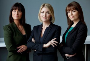 Claire Brock, Sarah O’Connor and Sinead O’Donnell, who were recently appointed to the UTV Ireland news team. The new station will go on air on January 1.