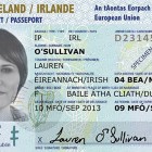 A sample of the new Irish Passport Card