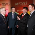 L-R: Christy Burke, Lord Mayor of Dublin; Ray Collins, Strategy and Corporate Affairs Director, Vodafone Ireland; Dara Murphy T.D., Minister for European Affairs & Data Protection, and Minister of State at the Department of the Taoiseach and Brian Corry, Chief Executive Officer, Smart Business Show