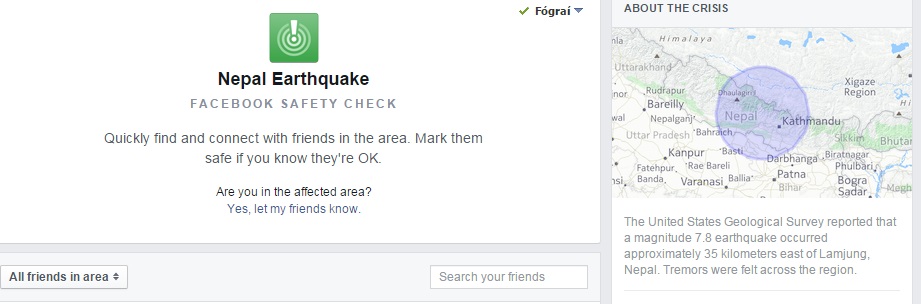 Facebook Safety Check