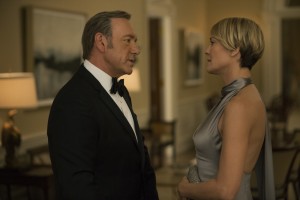Kevin Spacey and Robin Wright in Season 3 of Netflix's "House of Cards." Photo credit: David Giesbrecht for Netflix