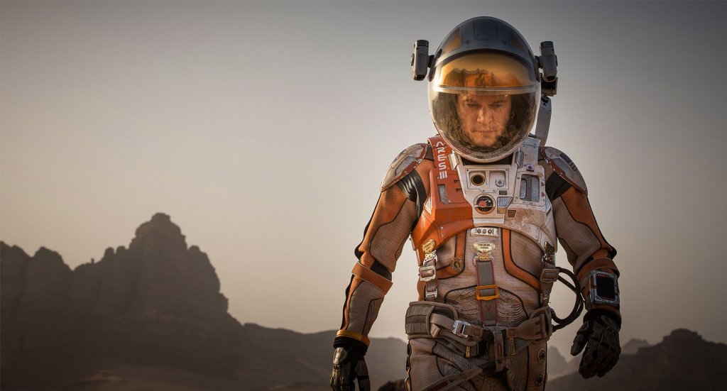 Matt Damon as Mark Watney in the film The Martian. Picture Credit: 20th Century Fox