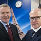 Cathal O'Boyle, Director of Development Shared Services, Neopost, and Clem Garvey, Chief Operating Officer Europe, APAC, Export, Neopost, at the new European Operations Centre.