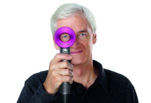 James Dyson with the The Dyson Supersonic™ hair dryer