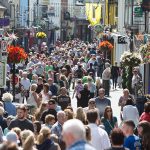 **NO REPRO FEE** Crowds on O'Connell street during the Fleadh 2016 in Ennis on Tuesday. Photograph by Eamon Ward