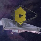 FILE - This 2015 artist's rendering provided by Northrop Grumman via NASA shows the James Webb Space Telescope. On Monday, Jan. 24, 2022, the world’s biggest and most powerful space telescope reached its final destination 1 million miles away, one month after launching on a quest to behold the dawn of the universe. (Northrop Grumman/NASA via AP)