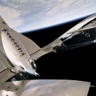 This photo released by Virgin Galactic shows a view of Earth from Virgin Galactic's rocket plane as it reaches an altitude of more than 54 miles during a test flight on Thursday, May 25, 2023. Virgin Galactic completed what's expected to be its final test flight Thursday before taking paying customers on brief trips to space. (Virgin Galactic via AP)